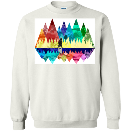 Sweatshirts White / S Bear Color Forest Crewneck Sweatshirt