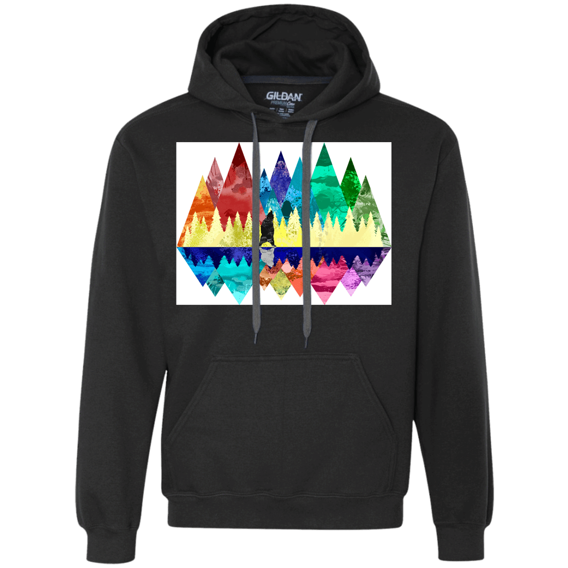 Sweatshirts Black / S Bear Color Forest Premium Fleece Hoodie