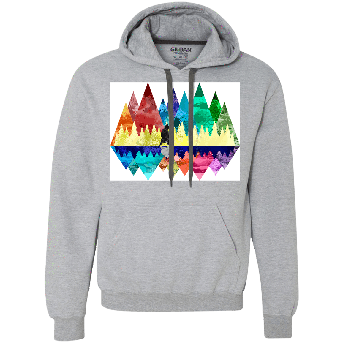 Sweatshirts Sport Grey / S Bear Color Forest Premium Fleece Hoodie