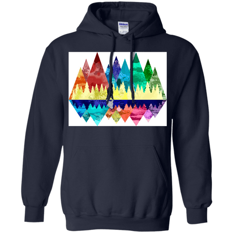 Sweatshirts Navy / S Bear Color Forest Pullover Hoodie