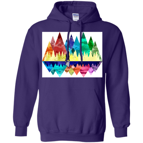 Sweatshirts Purple / S Bear Color Forest Pullover Hoodie