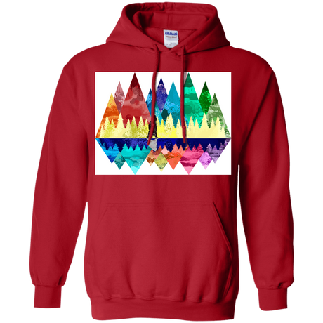 Sweatshirts Red / S Bear Color Forest Pullover Hoodie
