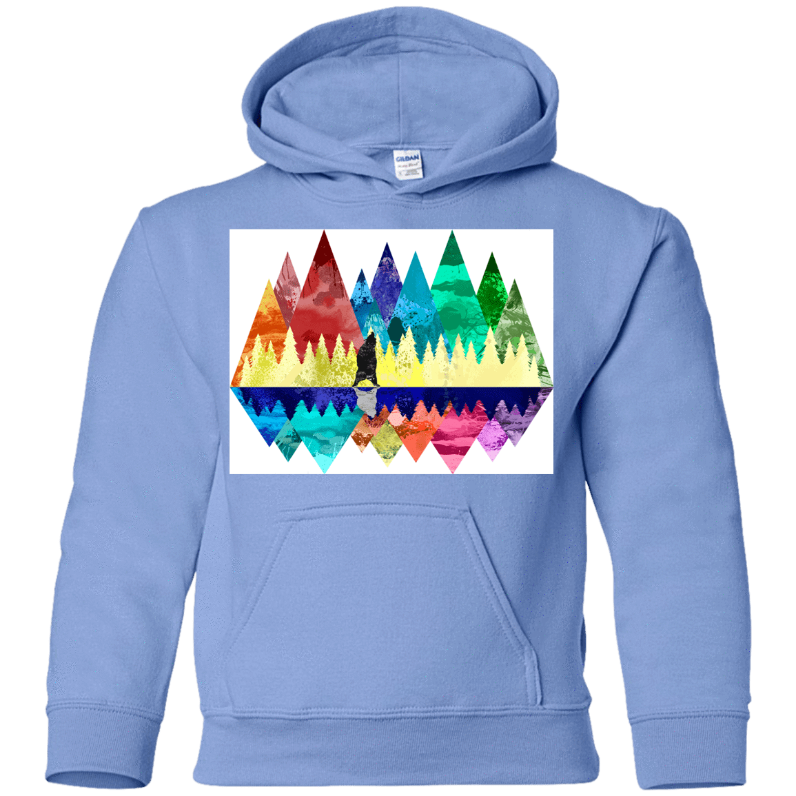 Sweatshirts Carolina Blue / YS Bear Color Forest Youth Hoodie