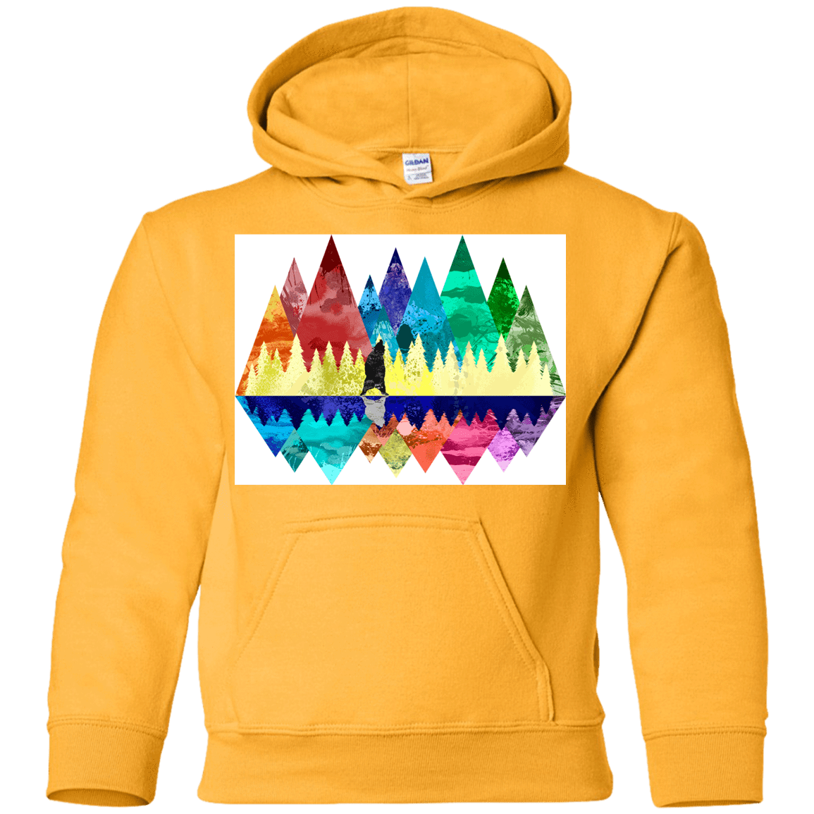 Sweatshirts Gold / YS Bear Color Forest Youth Hoodie