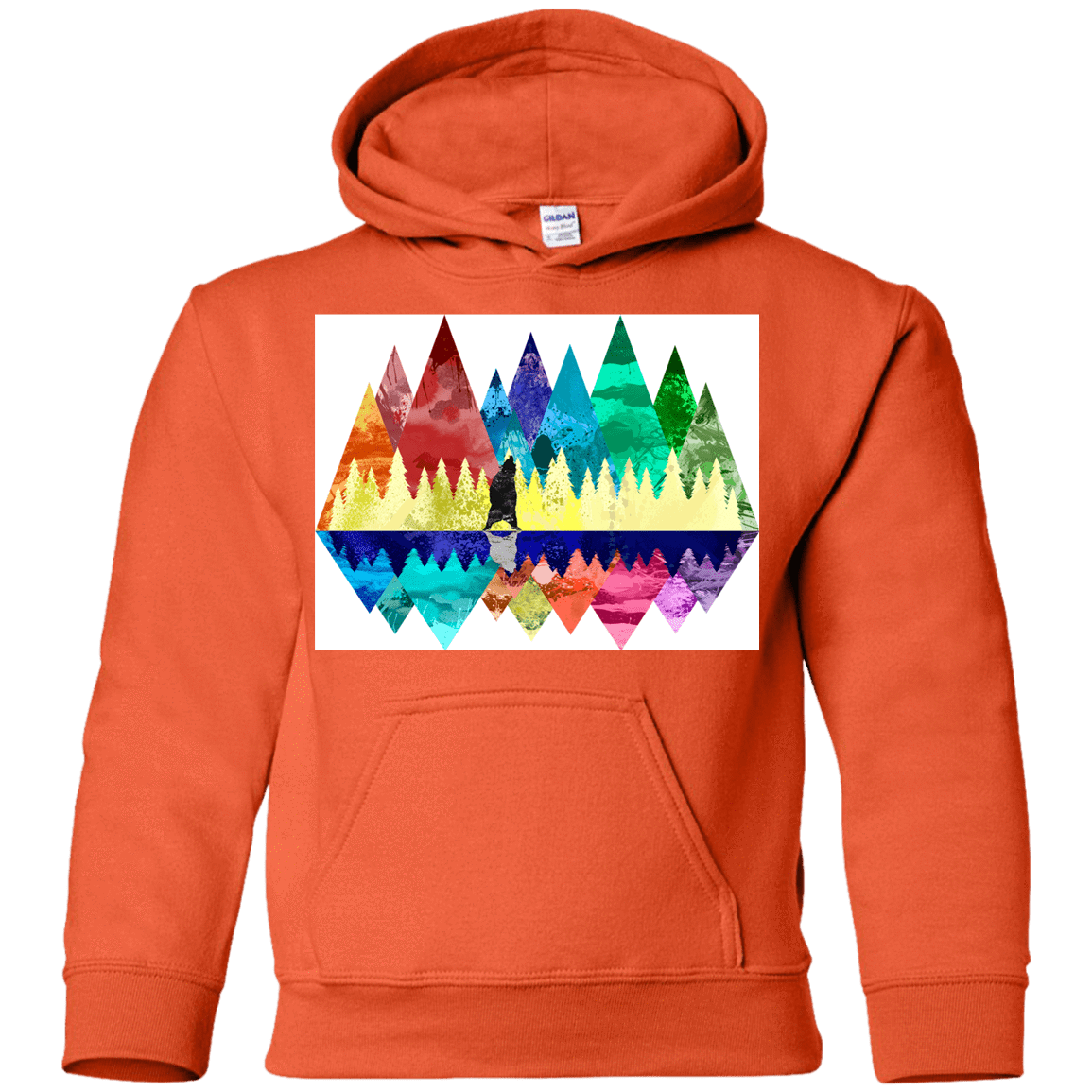 Sweatshirts Orange / YS Bear Color Forest Youth Hoodie