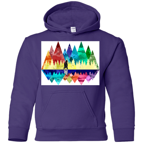 Sweatshirts Purple / YS Bear Color Forest Youth Hoodie
