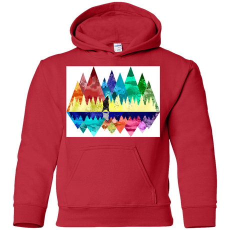 Sweatshirts Red / YS Bear Color Forest Youth Hoodie