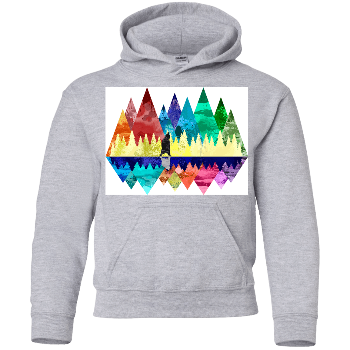 Sweatshirts Sport Grey / YS Bear Color Forest Youth Hoodie