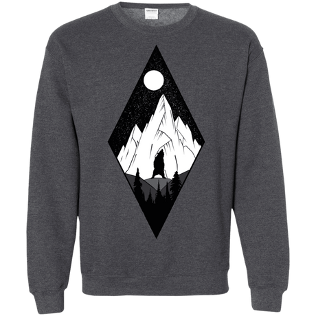 Sweatshirts Dark Heather / S Bear Diamond Crewneck Sweatshirt