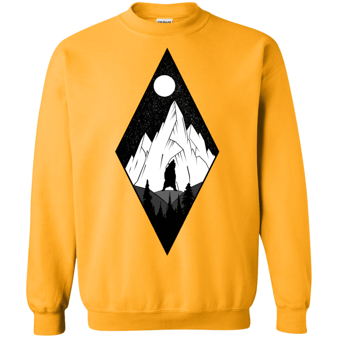 Sweatshirts Gold / S Bear Diamond Crewneck Sweatshirt