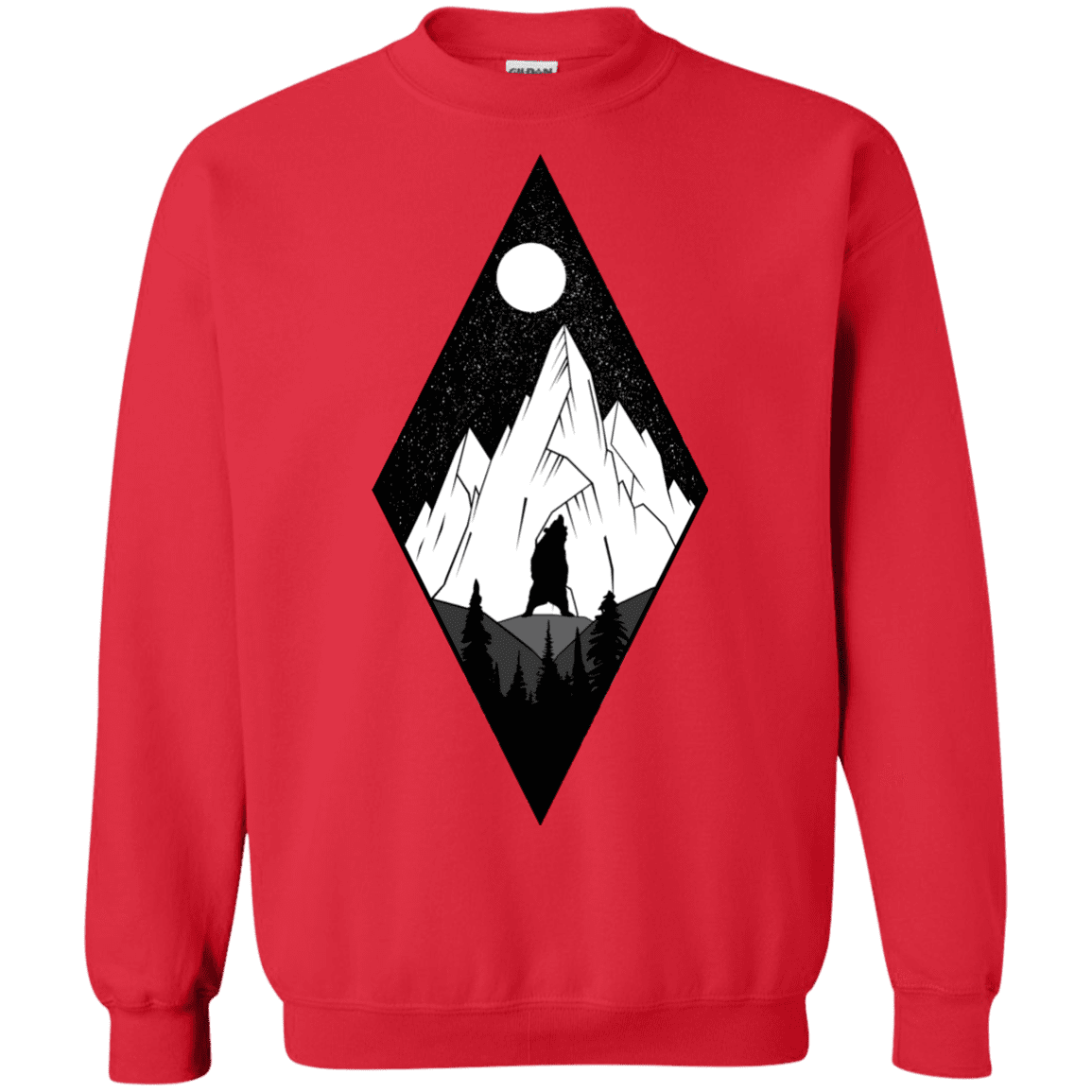 Sweatshirts Red / S Bear Diamond Crewneck Sweatshirt