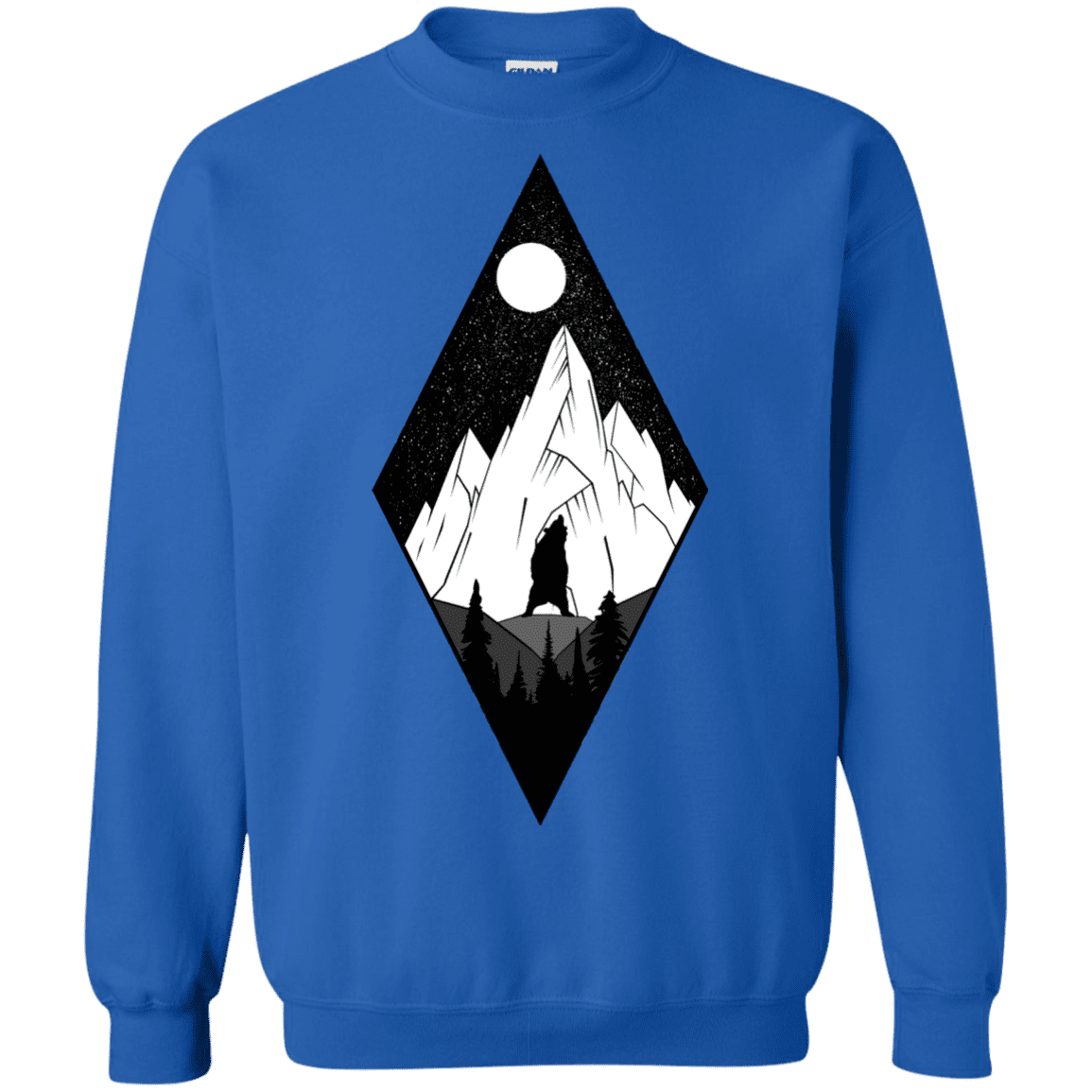 Sweatshirts Royal / S Bear Diamond Crewneck Sweatshirt