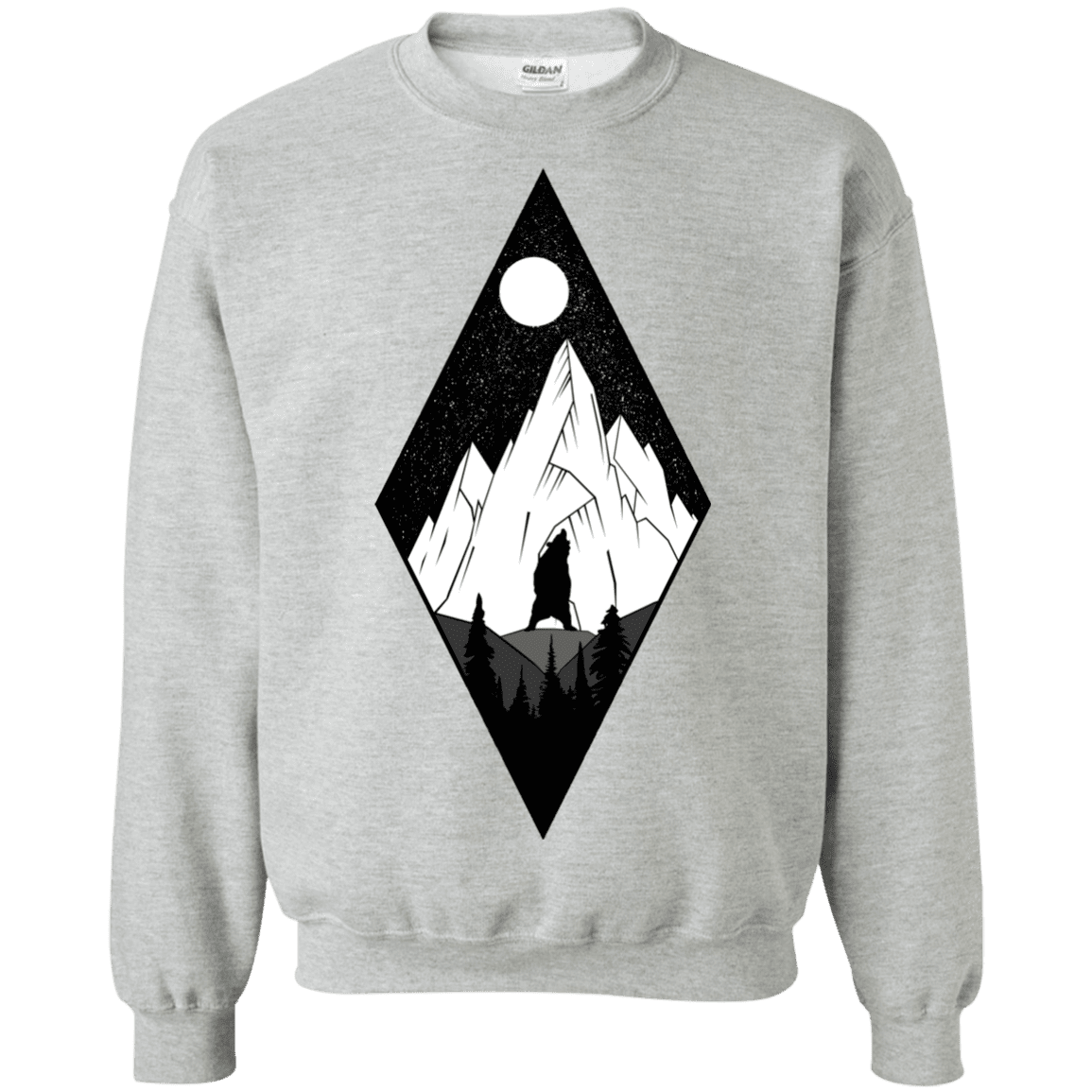 Sweatshirts Sport Grey / S Bear Diamond Crewneck Sweatshirt