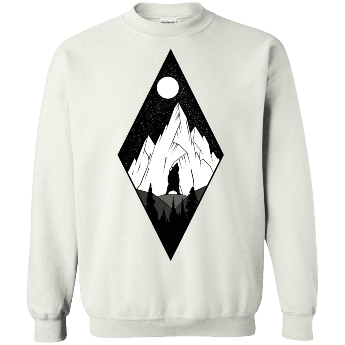 Sweatshirts White / S Bear Diamond Crewneck Sweatshirt