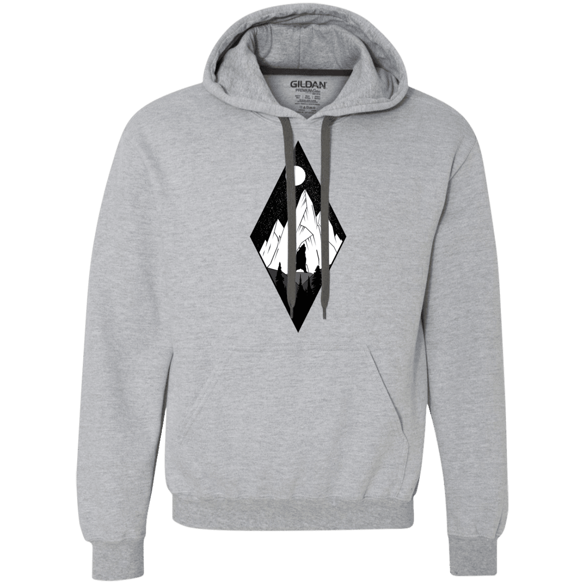 Sweatshirts Sport Grey / S Bear Diamond Premium Fleece Hoodie