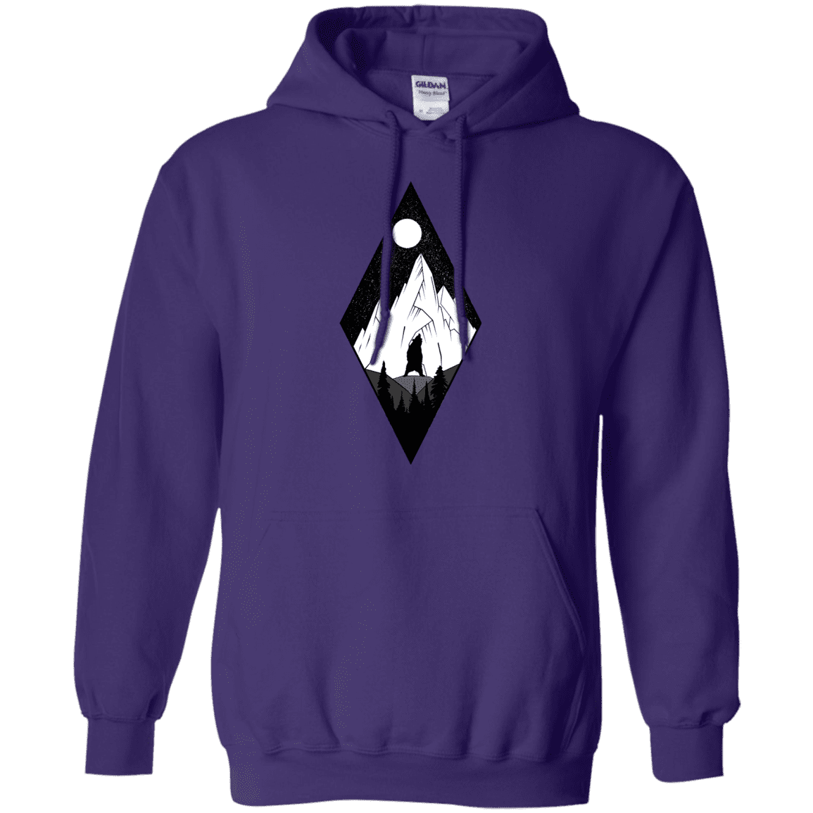 Sweatshirts Purple / S Bear Diamond Pullover Hoodie