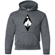 Sweatshirts Dark Heather / YS Bear Diamond Youth Hoodie