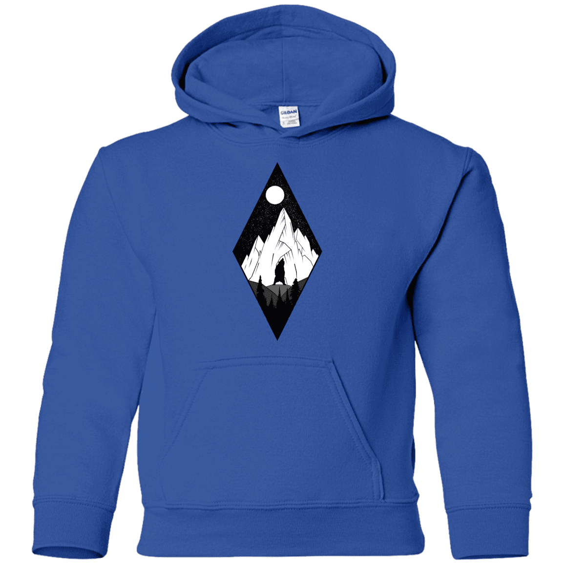 Sweatshirts Royal / YS Bear Diamond Youth Hoodie