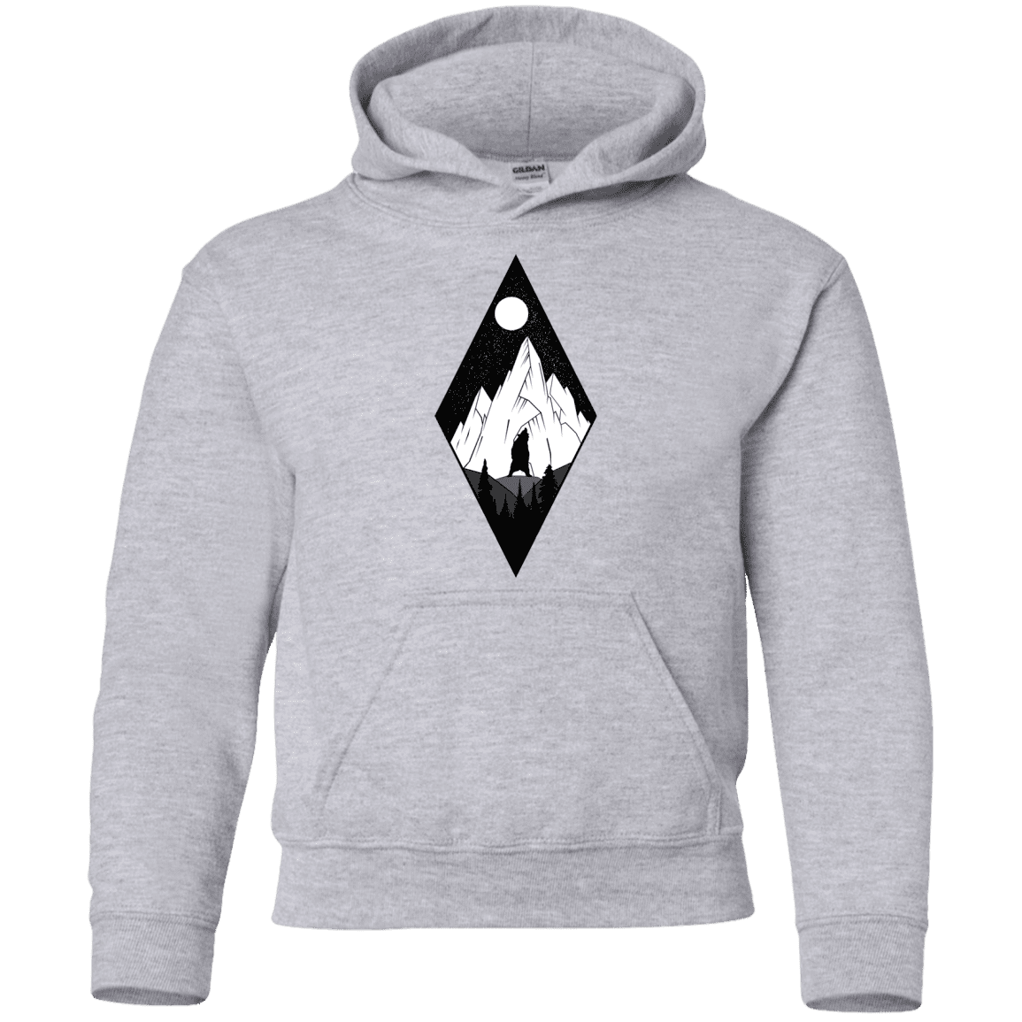 Sweatshirts Sport Grey / YS Bear Diamond Youth Hoodie