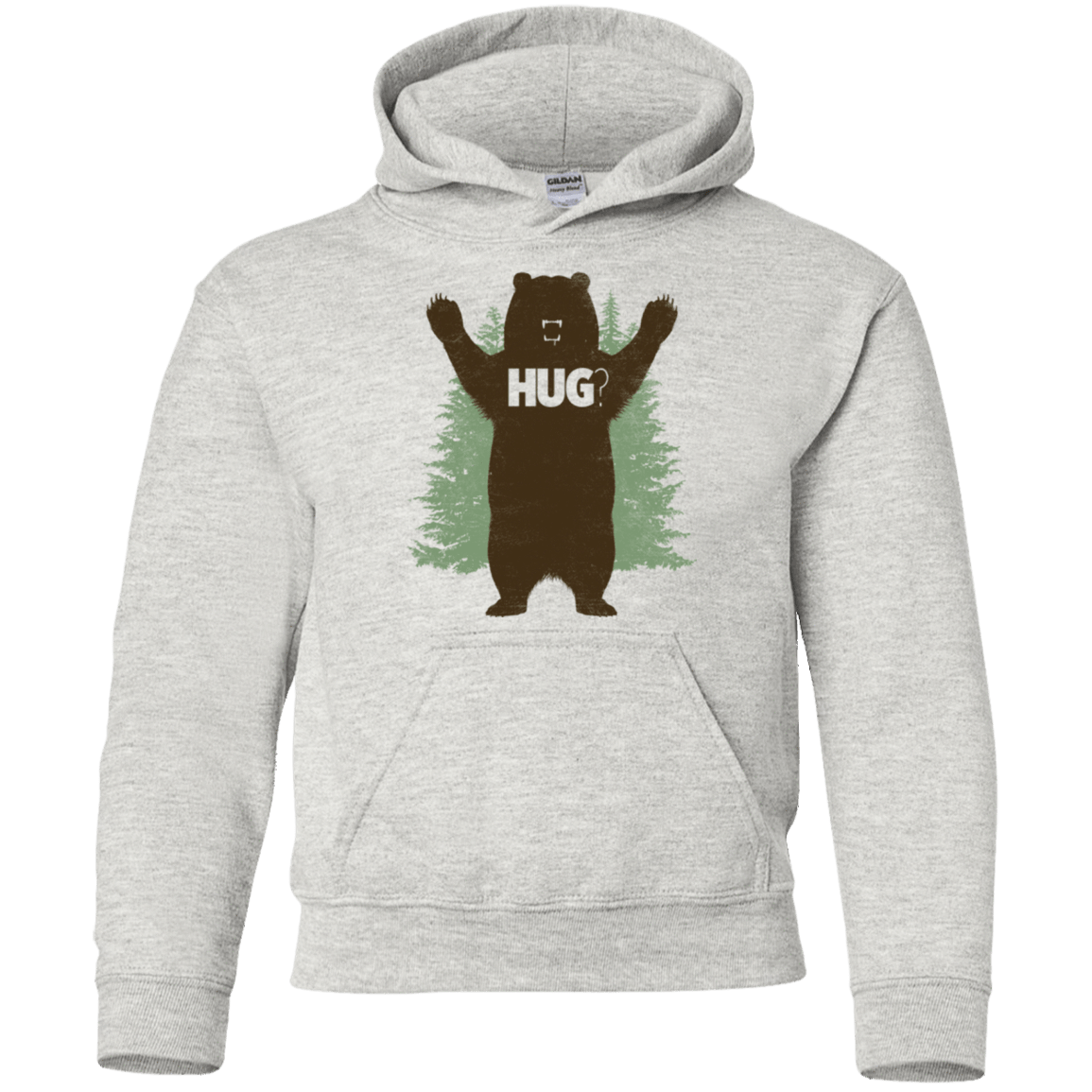 Sweatshirts Ash / YS Bear Hug Youth Hoodie