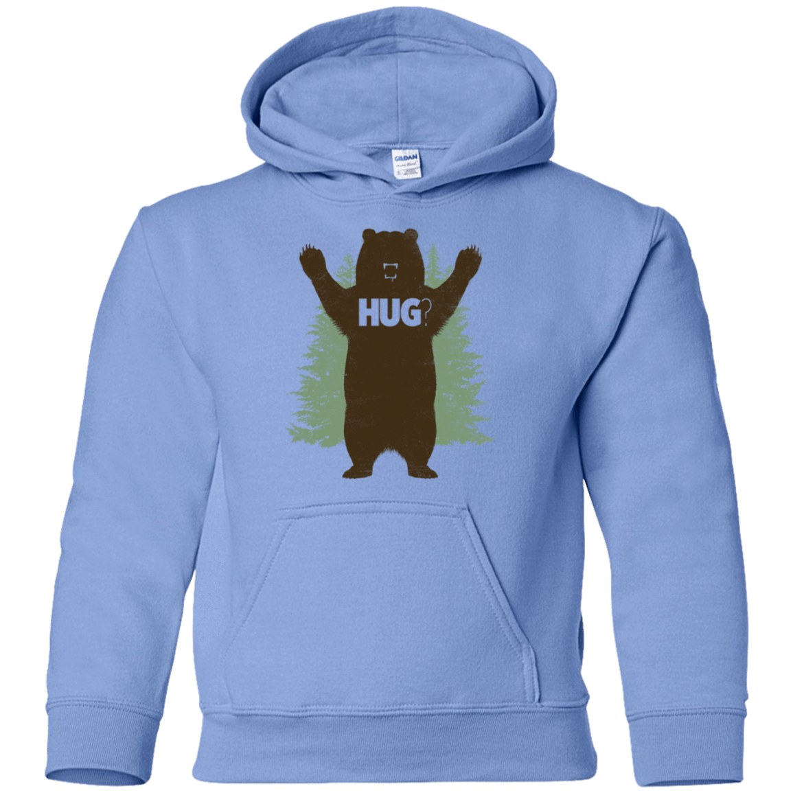 Sweatshirts Carolina Blue / YS Bear Hug Youth Hoodie
