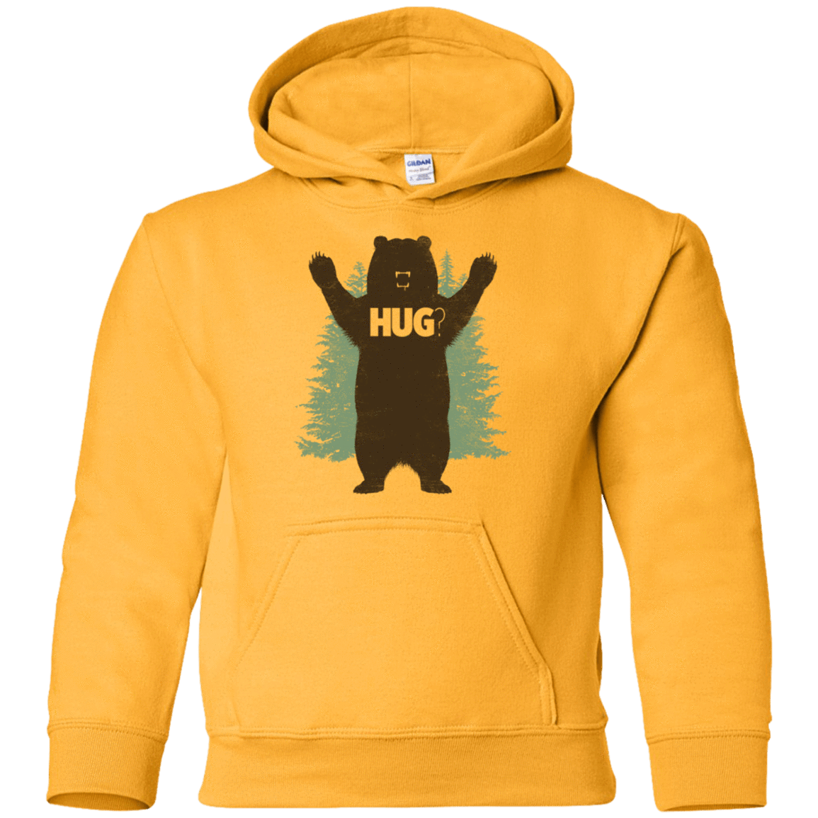 Sweatshirts Gold / YS Bear Hug Youth Hoodie