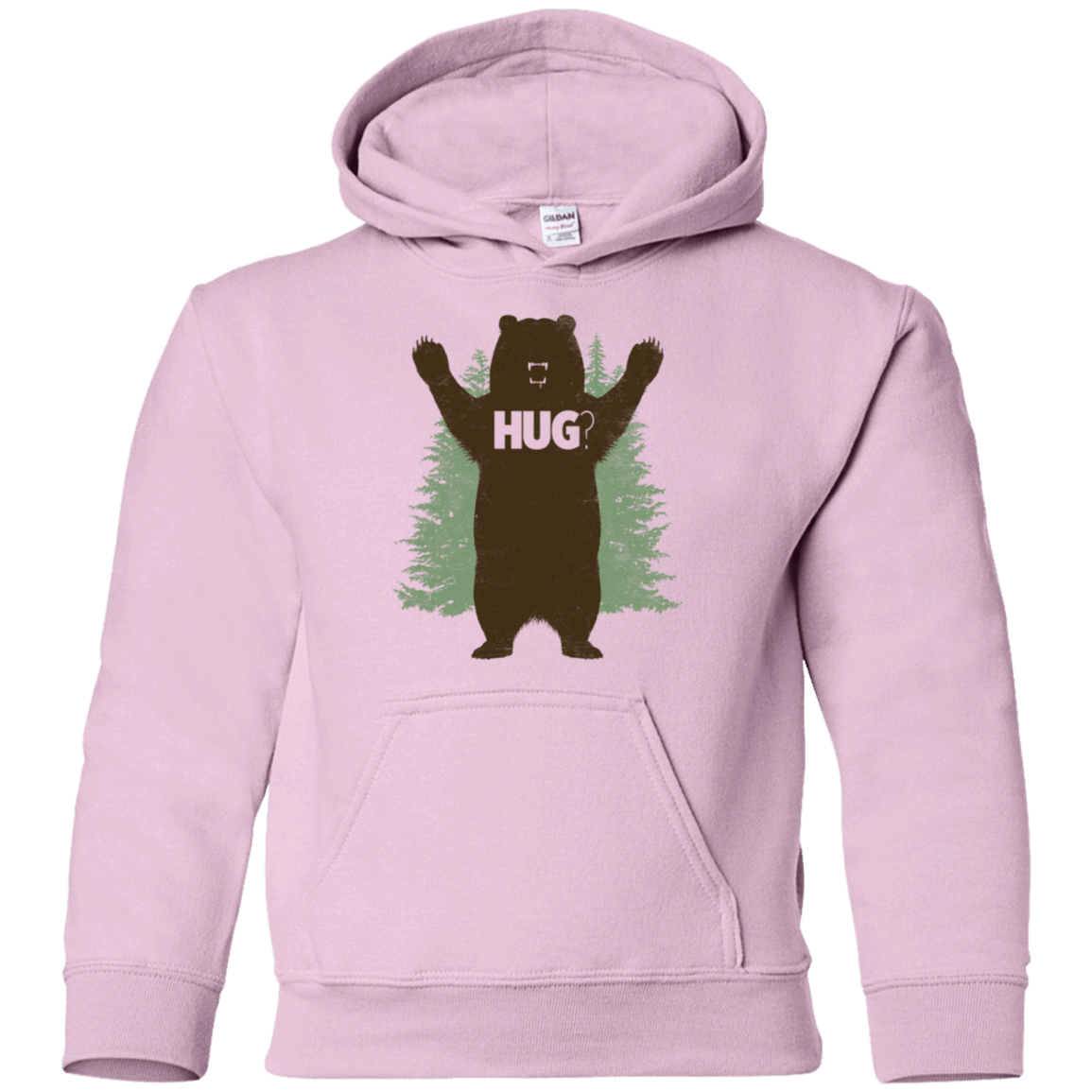 Sweatshirts Light Pink / YS Bear Hug Youth Hoodie