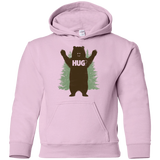 Sweatshirts Light Pink / YS Bear Hug Youth Hoodie