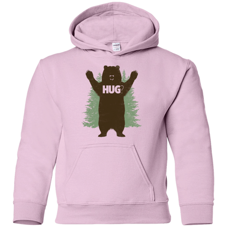 Sweatshirts Light Pink / YS Bear Hug Youth Hoodie