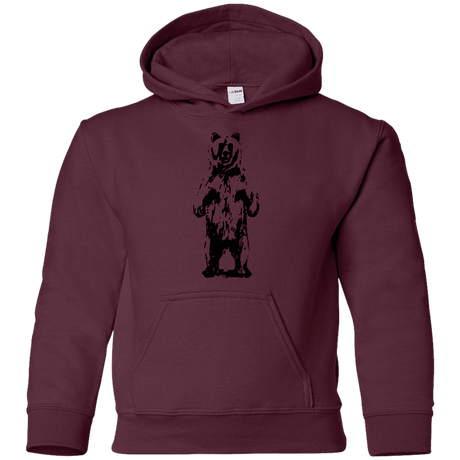 Sweatshirts Maroon / YS Bear Hug Youth Hoodie
