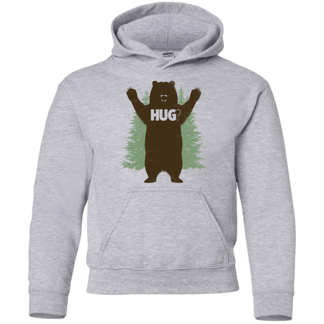 Sweatshirts Sport Grey / YS Bear Hug Youth Hoodie