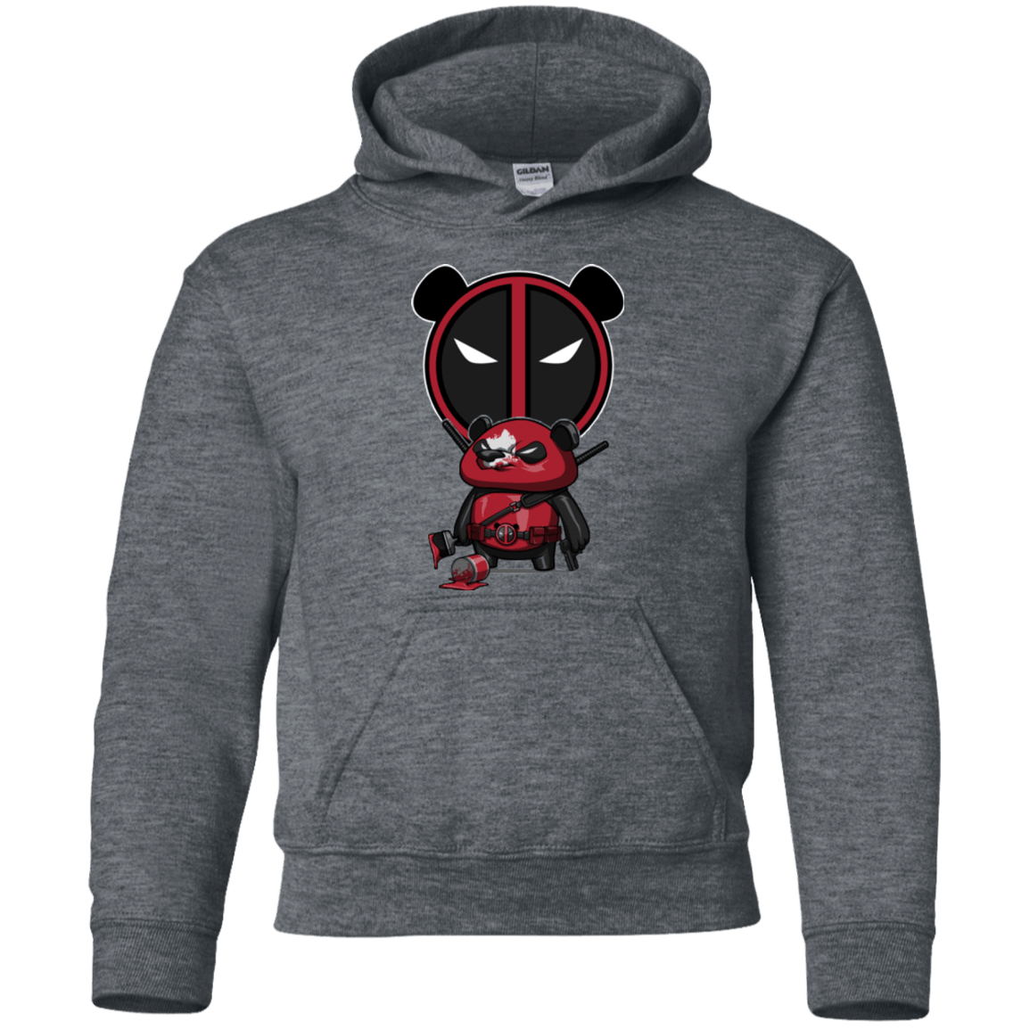 Sweatshirts Dark Heather / YS Bear Pool Youth Hoodie