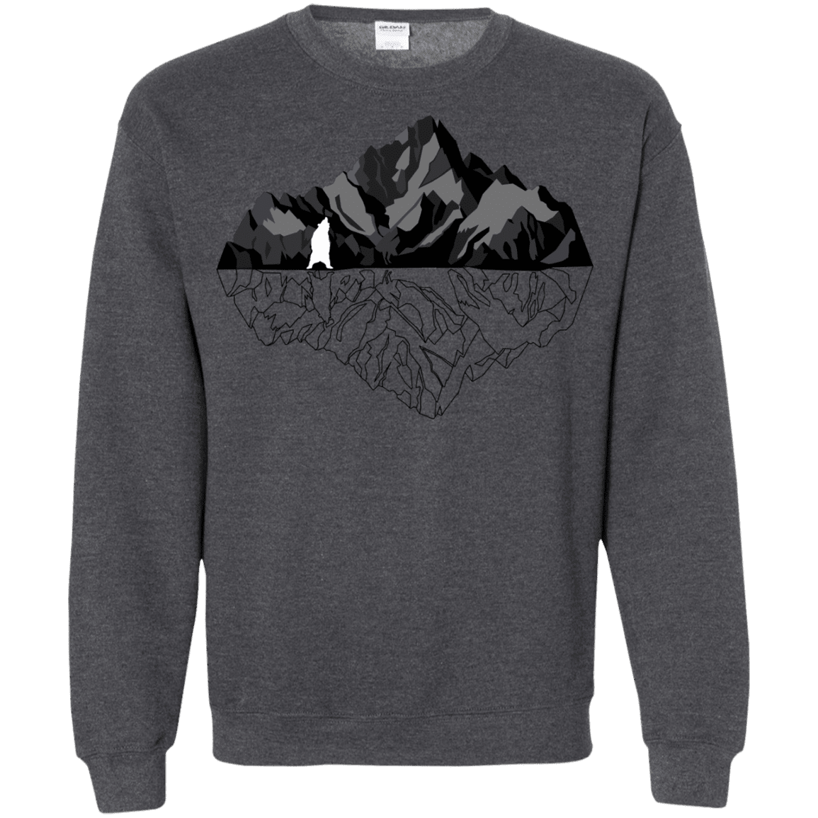 Sweatshirts Dark Heather / S Bear Reflection Crewneck Sweatshirt