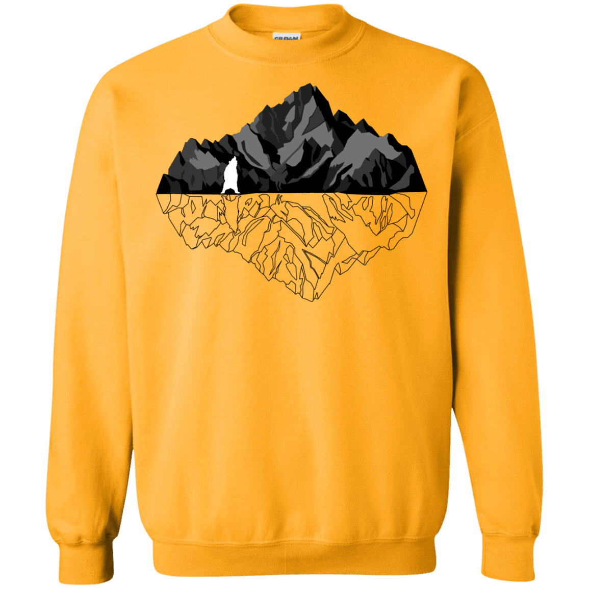 Sweatshirts Gold / S Bear Reflection Crewneck Sweatshirt