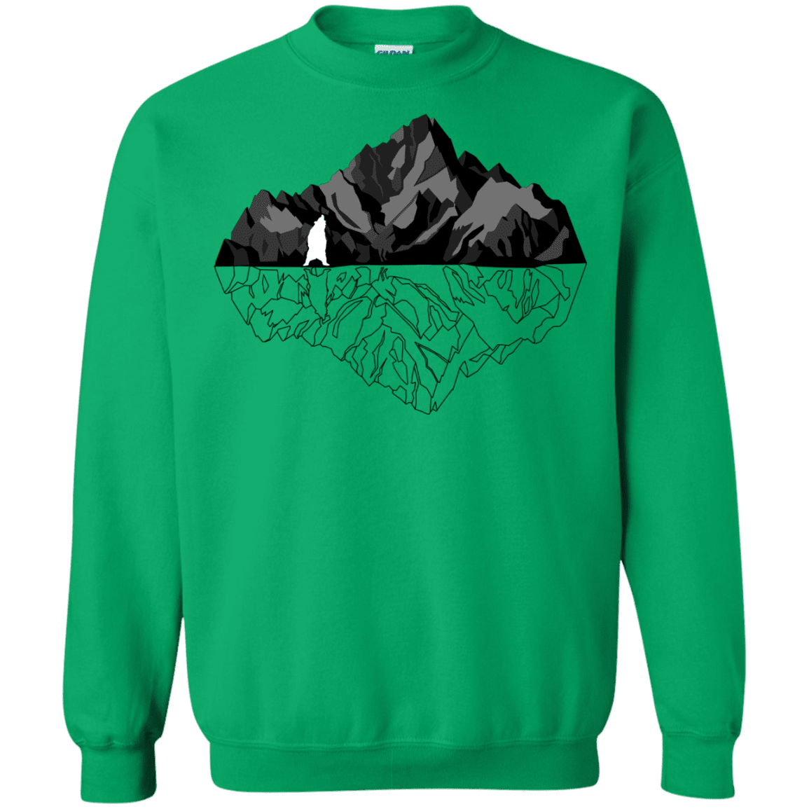 Sweatshirts Irish Green / S Bear Reflection Crewneck Sweatshirt