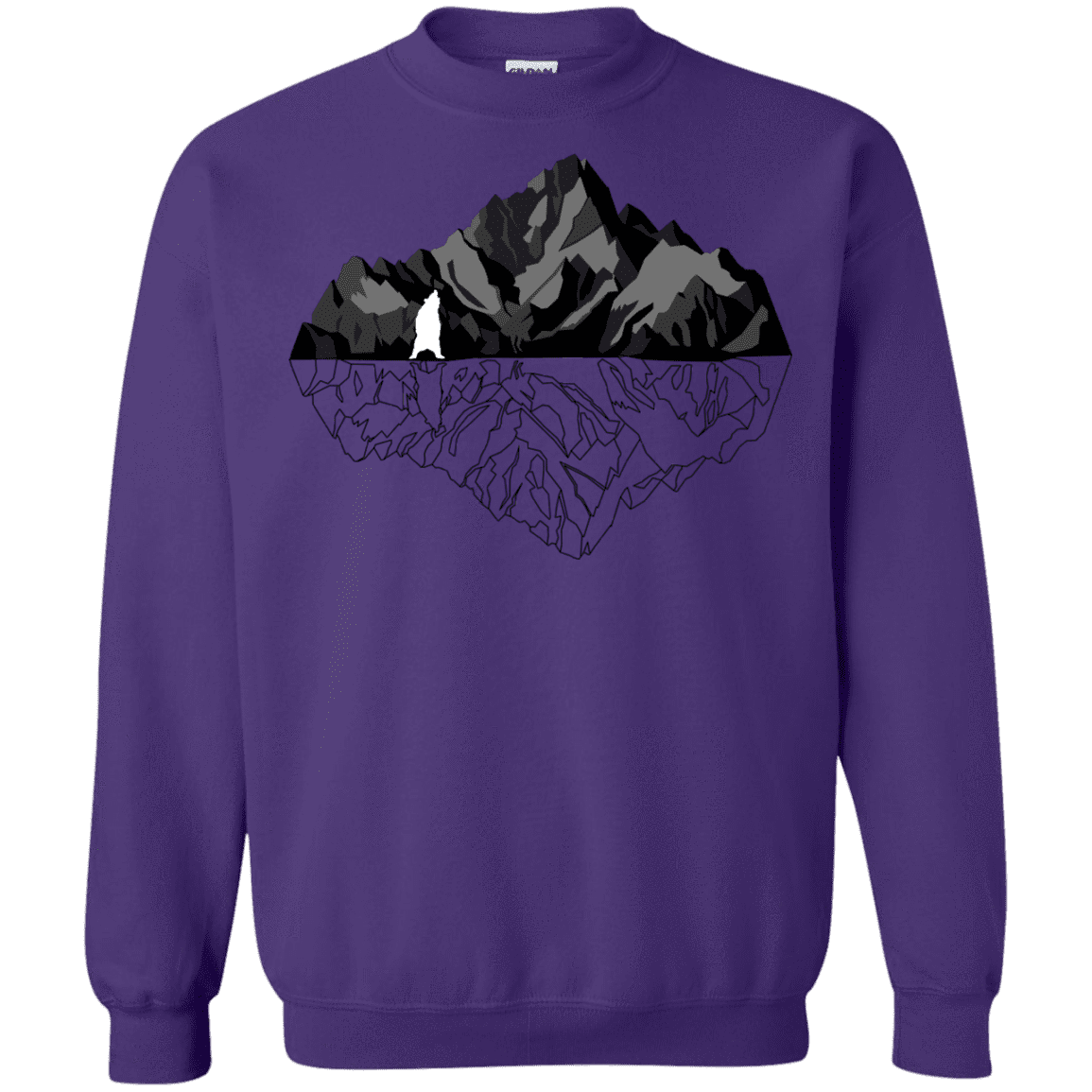 Sweatshirts Purple / S Bear Reflection Crewneck Sweatshirt