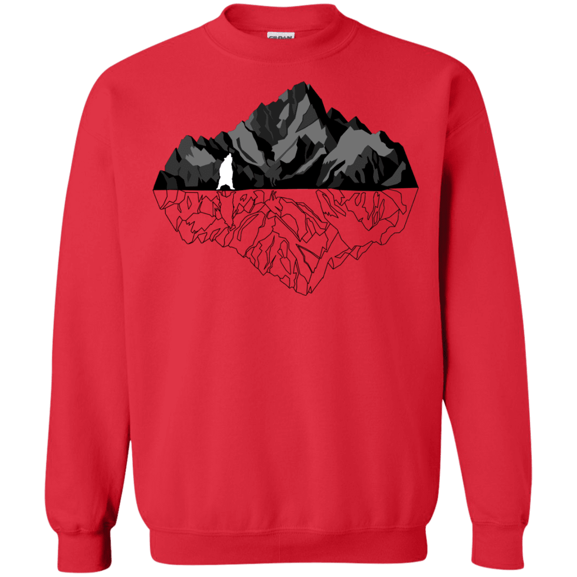 Sweatshirts Red / S Bear Reflection Crewneck Sweatshirt