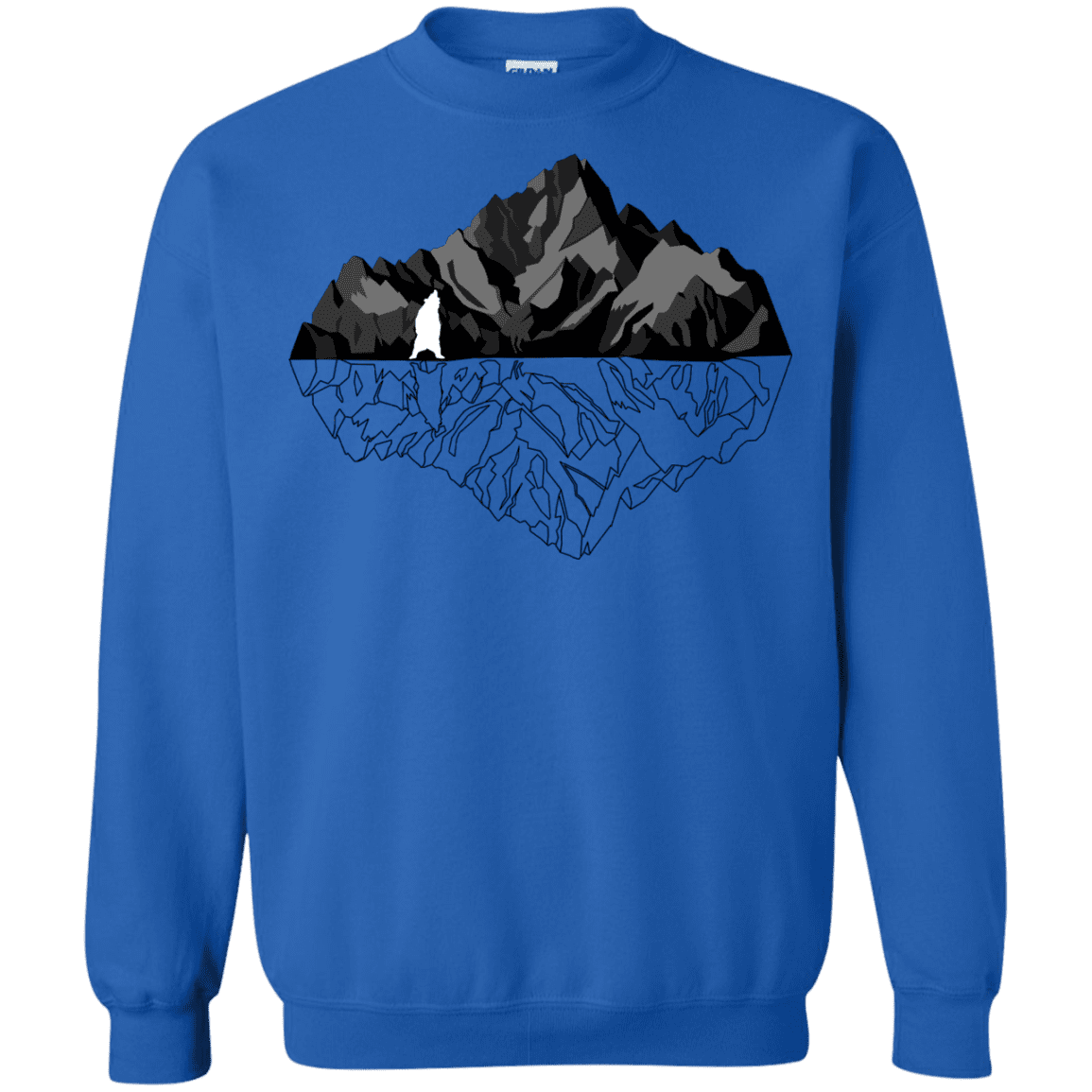 Sweatshirts Royal / S Bear Reflection Crewneck Sweatshirt