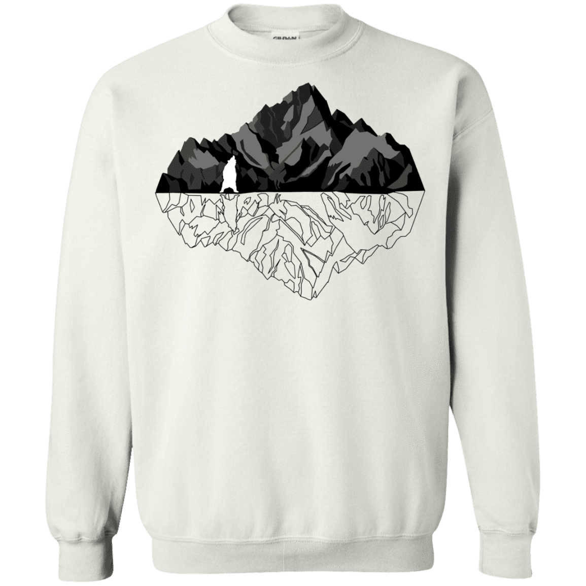 Sweatshirts White / S Bear Reflection Crewneck Sweatshirt