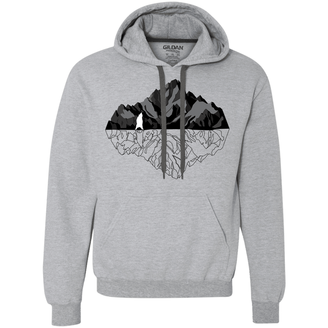 Sweatshirts Sport Grey / S Bear Reflection Premium Fleece Hoodie
