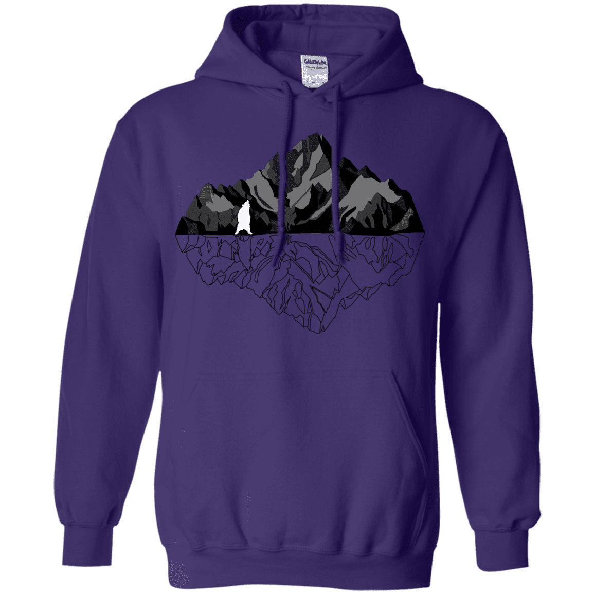Sweatshirts Purple / S Bear Reflection Pullover Hoodie