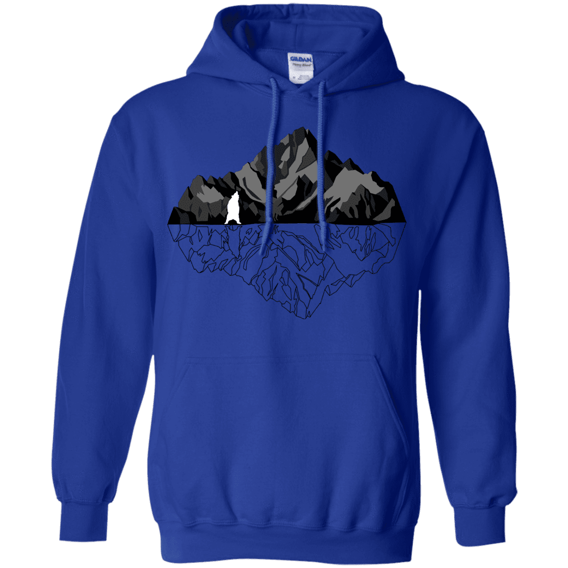 Sweatshirts Royal / S Bear Reflection Pullover Hoodie