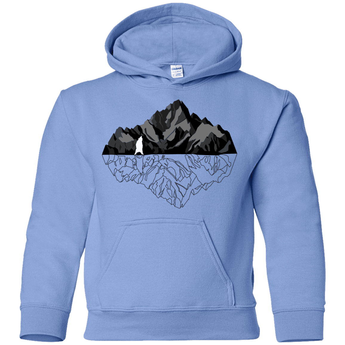 Sweatshirts Carolina Blue / YS Bear Reflection Youth Hoodie