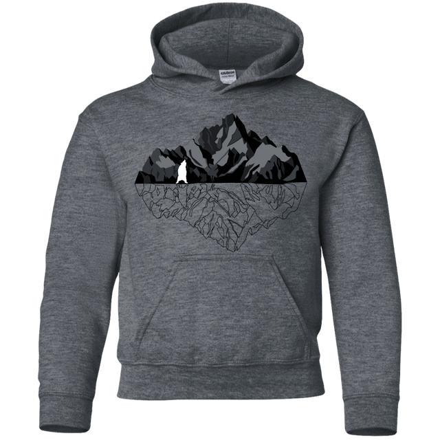Sweatshirts Dark Heather / YS Bear Reflection Youth Hoodie