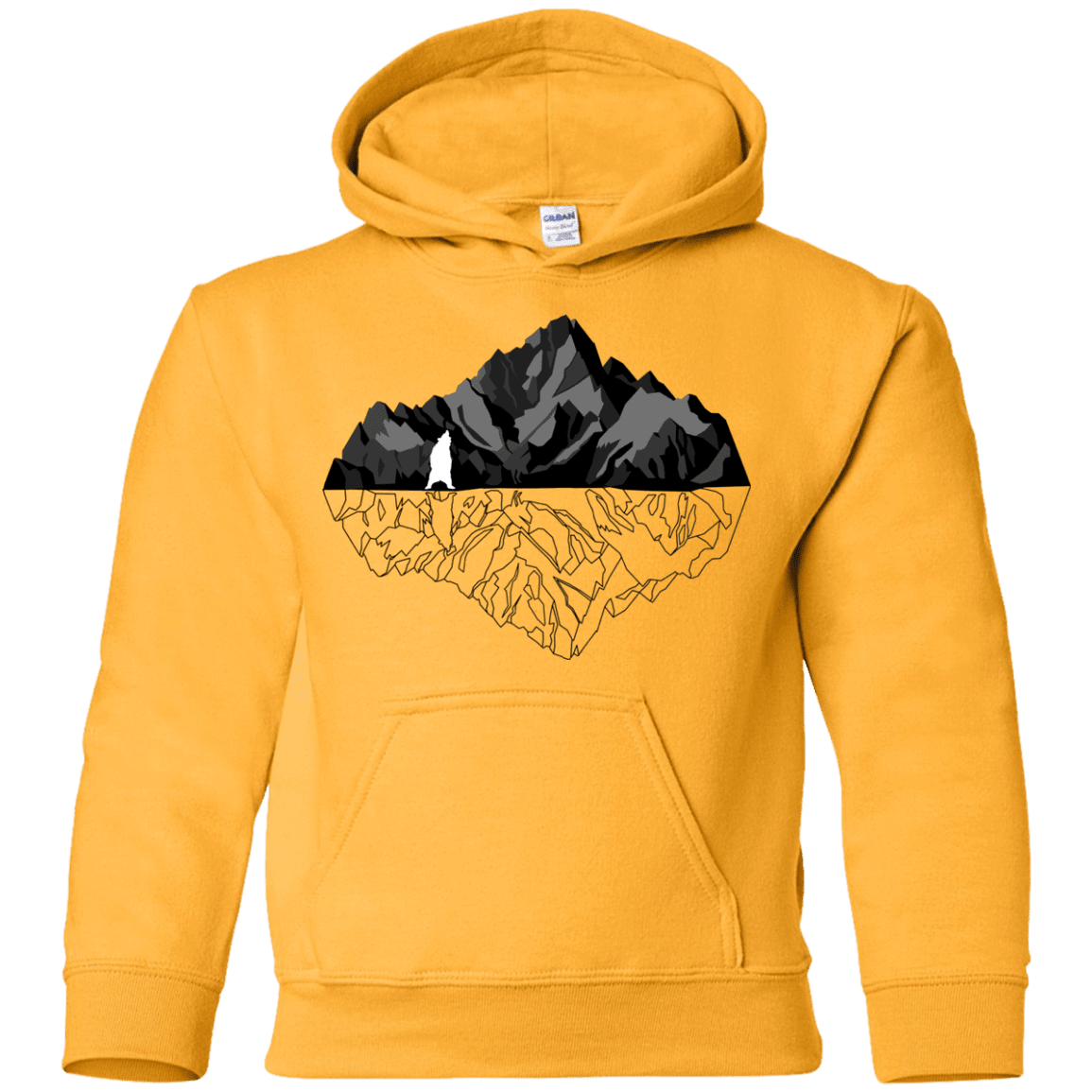 Sweatshirts Gold / YS Bear Reflection Youth Hoodie