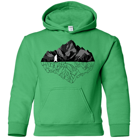 Sweatshirts Irish Green / YS Bear Reflection Youth Hoodie