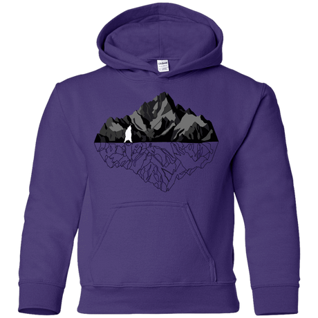 Sweatshirts Purple / YS Bear Reflection Youth Hoodie