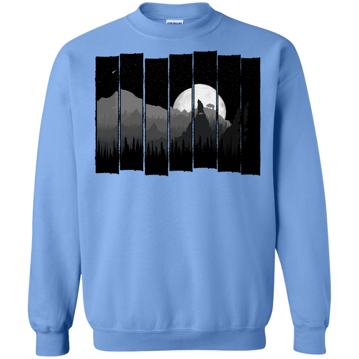 Sweatshirts Carolina Blue / S Bear Slats Crewneck Sweatshirt