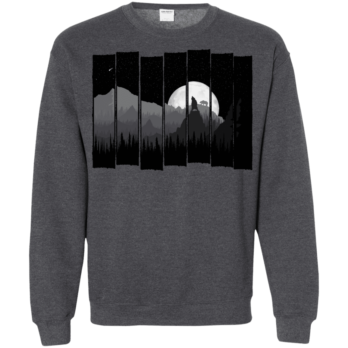 Sweatshirts Dark Heather / S Bear Slats Crewneck Sweatshirt