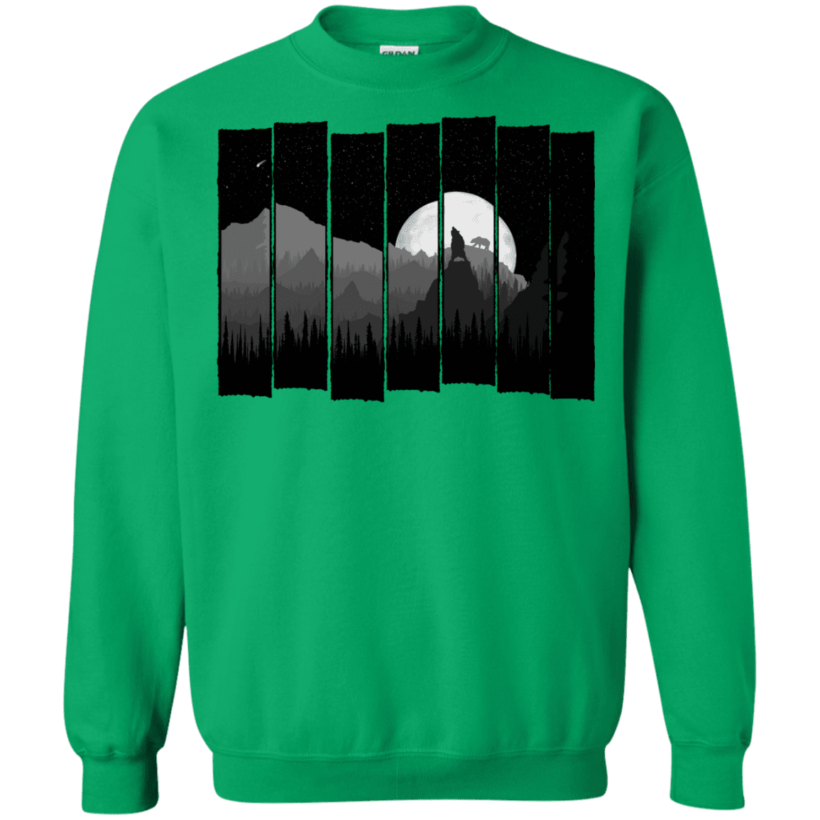 Sweatshirts Irish Green / S Bear Slats Crewneck Sweatshirt